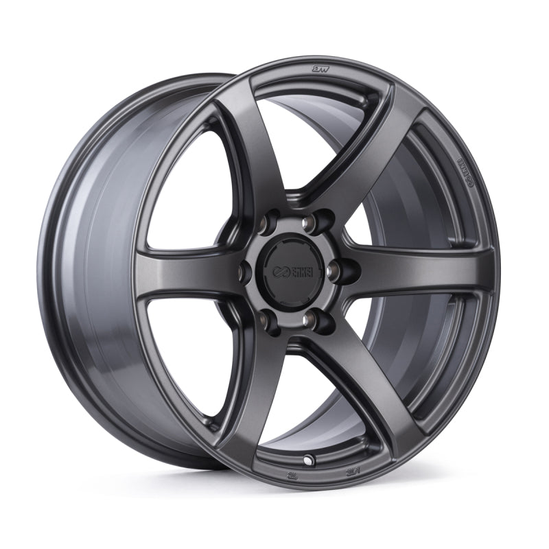 Enkei Enkei T6R 18x8.5 38mm Offset 5x114.3 Bolt Pattern 72.6 Bore Gloss Gunmetal Wheel - Front View