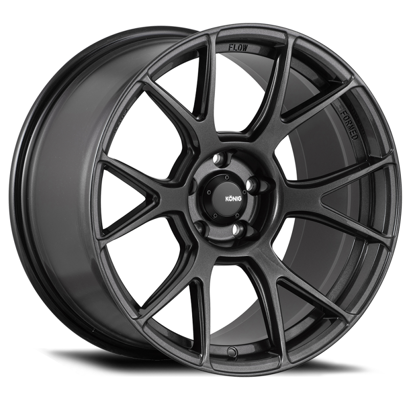 Konig Konig Ampliform 18x8.5 5x108 ET43 Dark Metallic Graphite - Front View