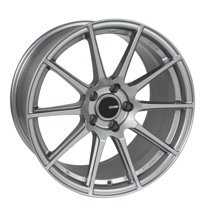 Enkei Enkei TS10 17x8 4x100 40mm Offset 72.6mm Bore Grey Wheel - Front View