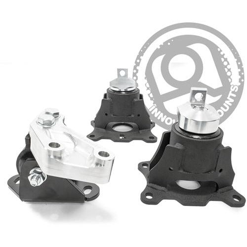 Innovative 04-08 Acura TL J-Series Black Steel Motor Mounts 85A Bushings