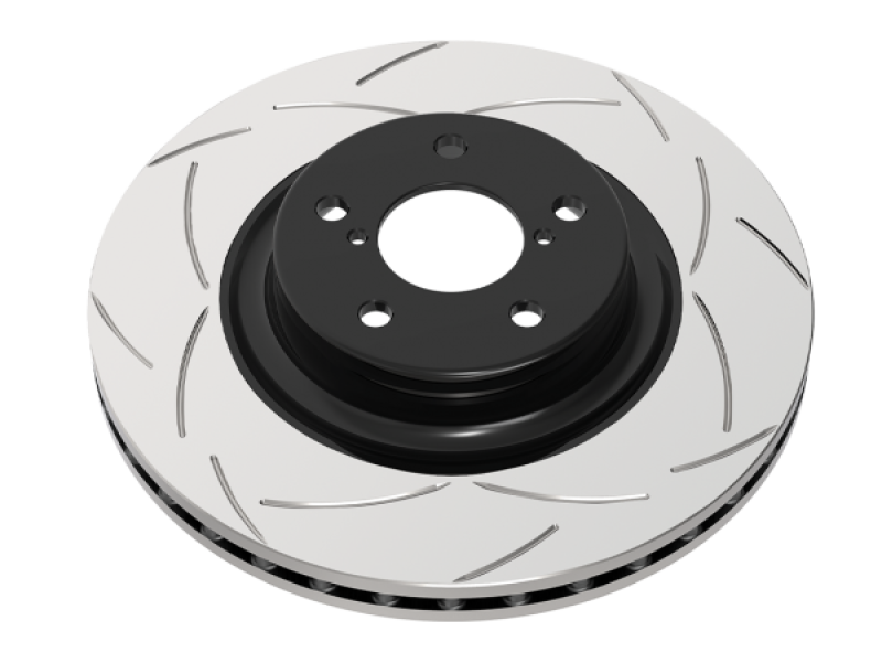 DBA DBA Street T2 Slotted Front Brake Rotors for 2017-2021 Honda Civic Type-R FK8 (Single Rotor) - Front View