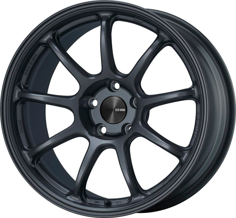 Enkei Enkei T6R 18x8 40mm Offset 5x114.3 Bolt Pattern 72.6 Bore Gloss Gunmetal Wheel - Front View
