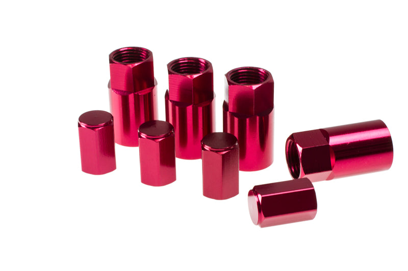 Wheel Mate Wheel Mate Aluminum TPMS Valve Stem Cover - Red Anodize - Front View