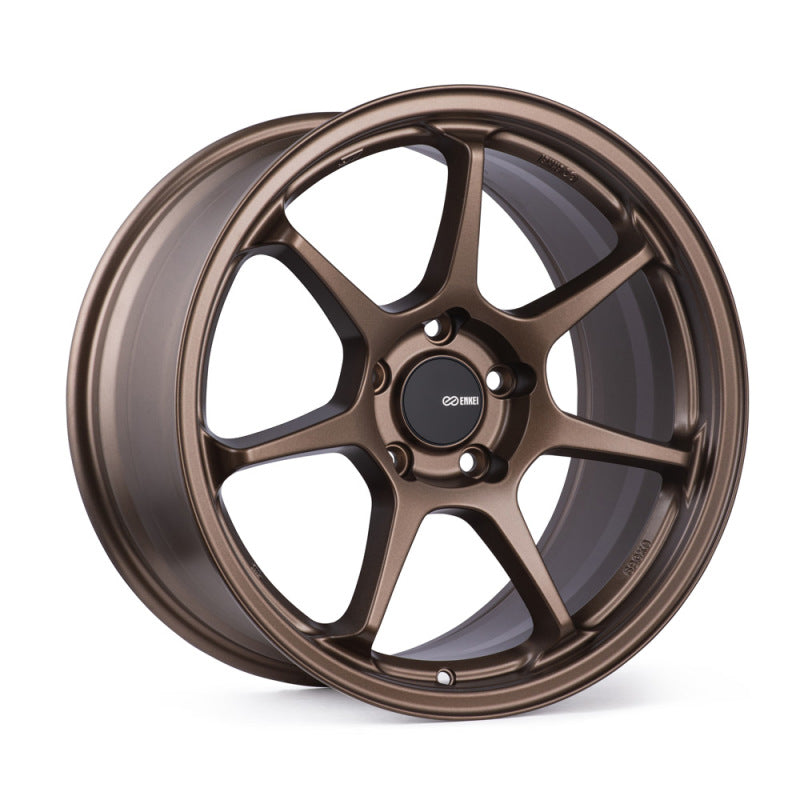 Enkei Enkei TS-7 18x8.5 5x120 38mm Offset 72.6mm Bore Matte Bronze Wheel - Front View