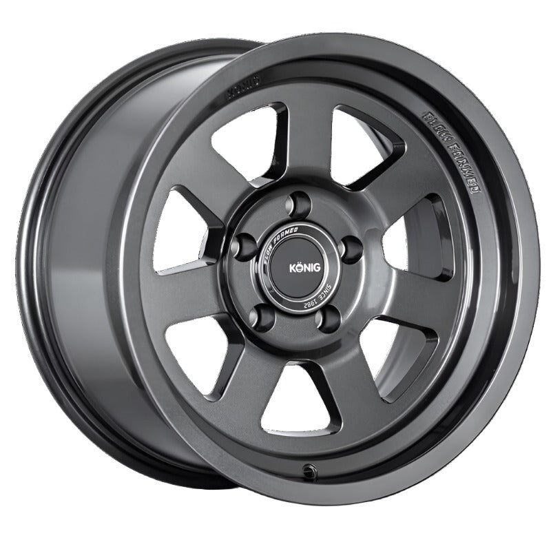 Konig Konig HT2 17X8.5 6X139.7 ET-6 Gloss Anthracite - Front View