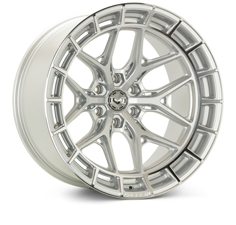 Vossen Vossen HFX-1 17x9 / 6x135 / ET0 / Deep / 87.1 CB - Silver Polished Wheel - Front View
