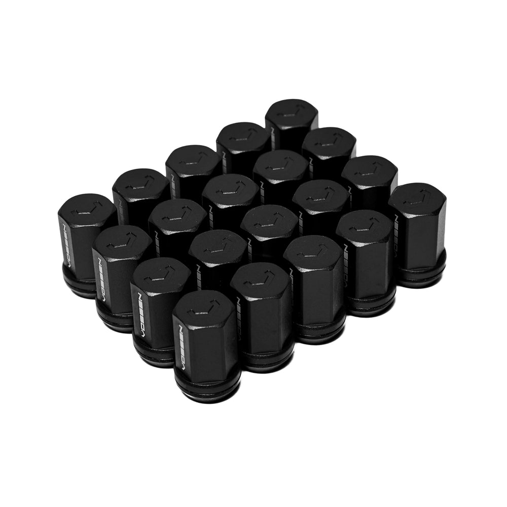 Vossen Vossen 35mm Lug Nut - 14x1.5 - 19mm Hex - Cone Seat - Black (Set of 20) - Front View