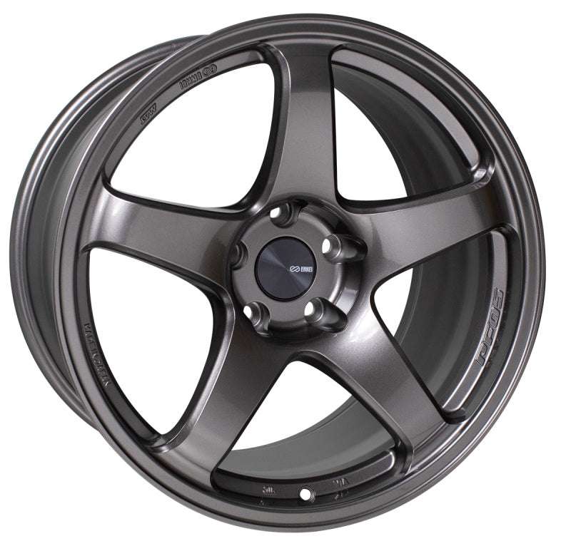 Enkei Enkei PF05 18x9.5 5x114.3 38mm Offset 75mm Bore Dark Silver Wheel - Front View