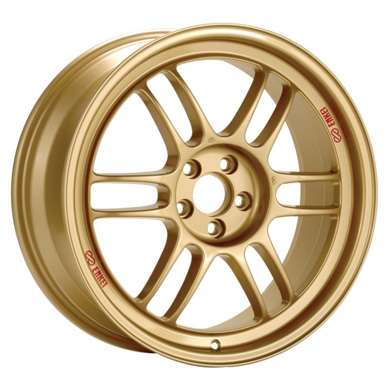 Enkei Enkei RPF1 18x8.5 5x114.3 40mm Offset 73mm Bore Gold Wheel G35/350z - Front View