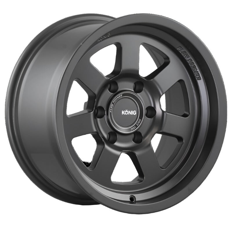 Konig Konig HT2 17X8.5 6X139.7 ET-6 Matte Black - Front View