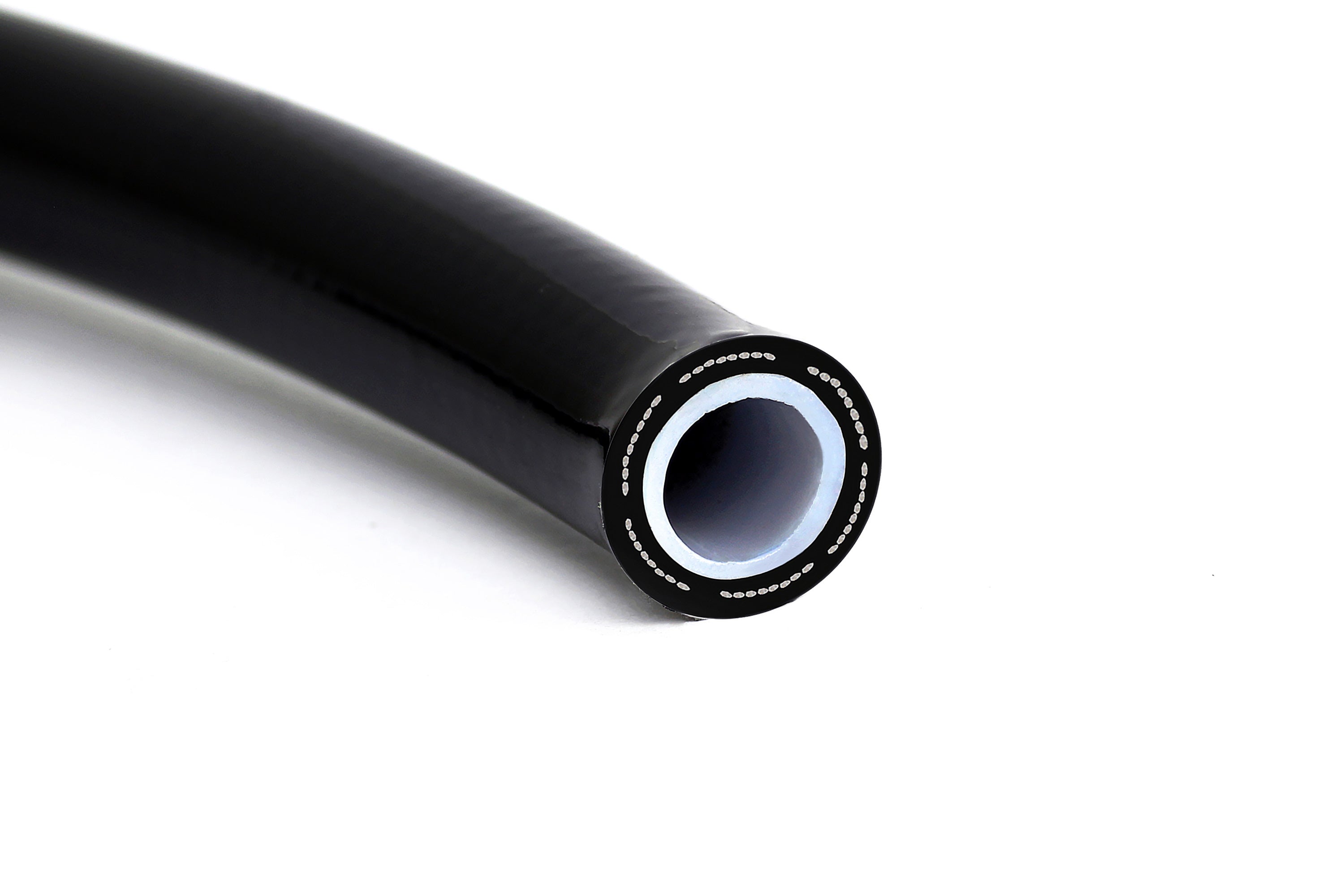Vibrant Performance Braided PTFE Lined Flex Hose Stainless Steel -6AN