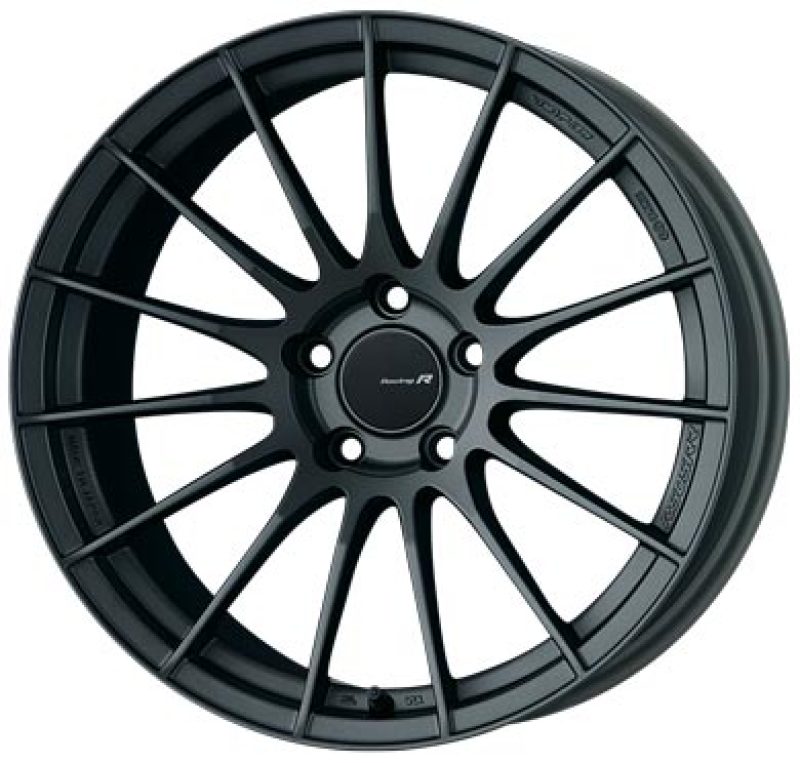 Enkei Enkei RS05-RR 18x9.5 22mm ET 5x114.3 75 Bore Matte Gunmetal Wheel Evo 8/9 350z - Front View