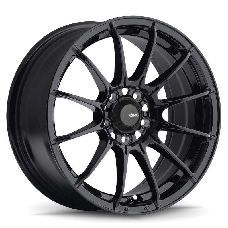 Konig Konig Dial In 15x9 4x100 ET35 Gloss Black - Front View