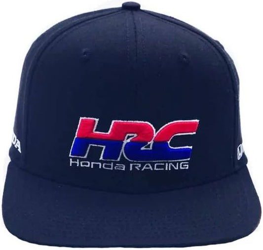HRC HRC Honda Racing Flat Brim Hat Navy - Front View