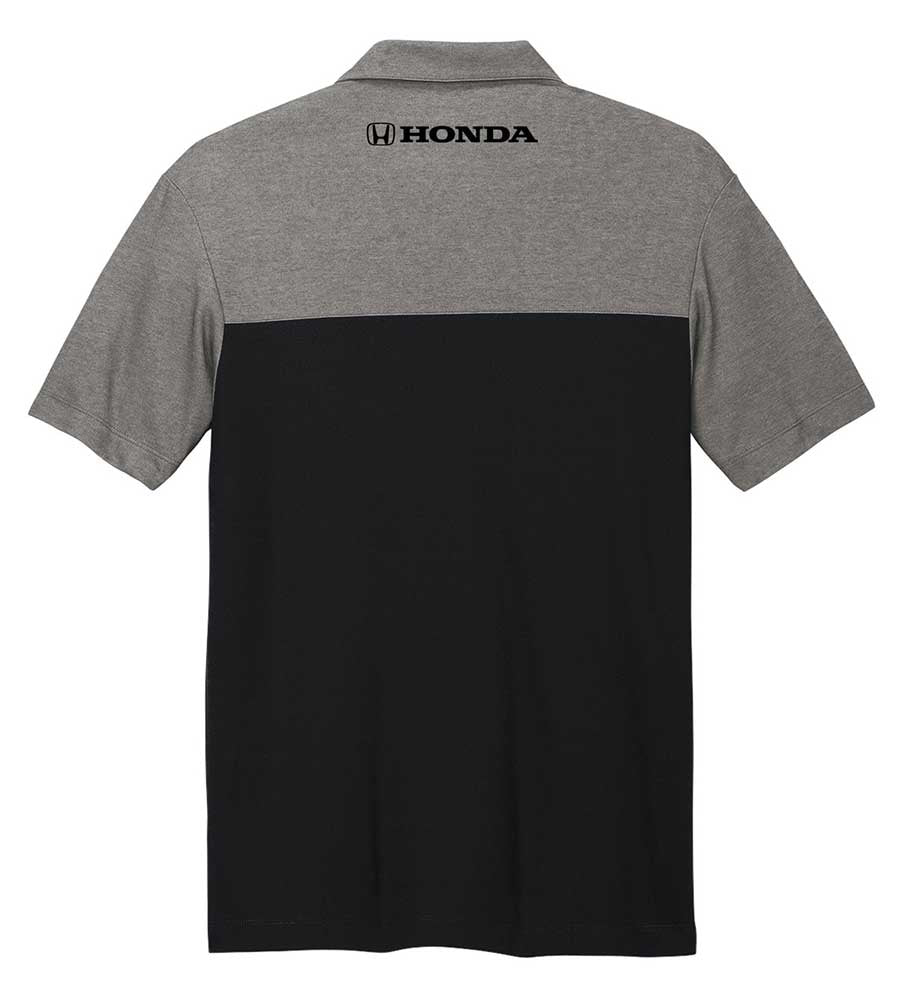 HRC Honda Racing 2 Tone Polo Black Grey