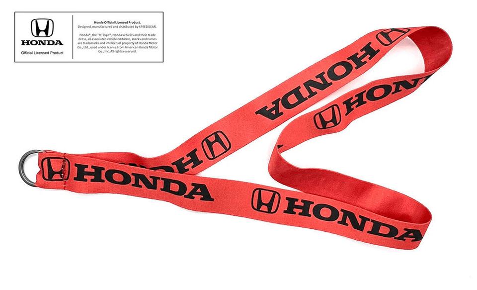 Honda Honda Red Lanyard - Front View