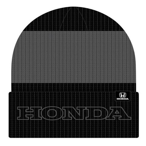 Honda Honda Black and Gray Knit Beanie - Front View