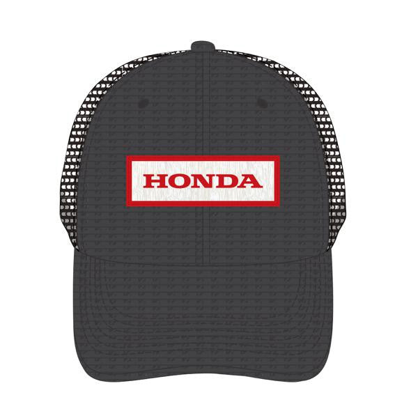 Honda Trucker Grey Mesh Hat with Red Honda Logo