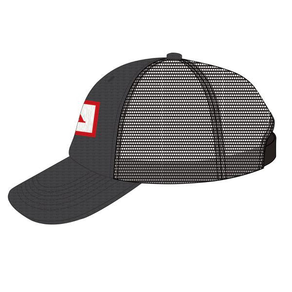 Honda Trucker Grey Mesh Hat with Red Honda Logo