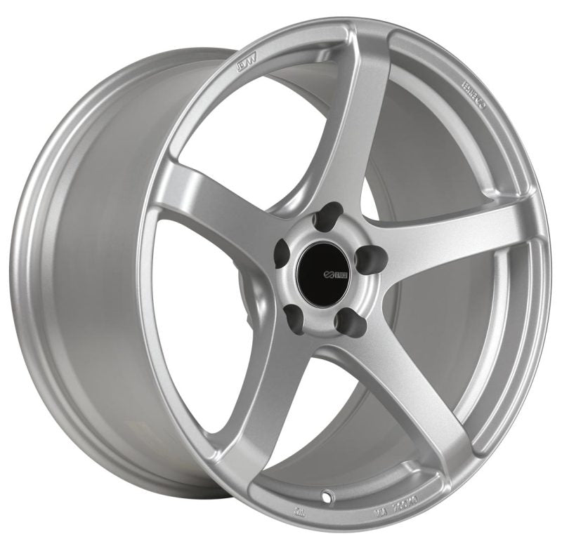 Enkei Enkei Kojin 18x8 40mm Offset 5x114.3 Bolt Pattern 72.6mm Bore Dia Matte Silver Wheel - Front View
