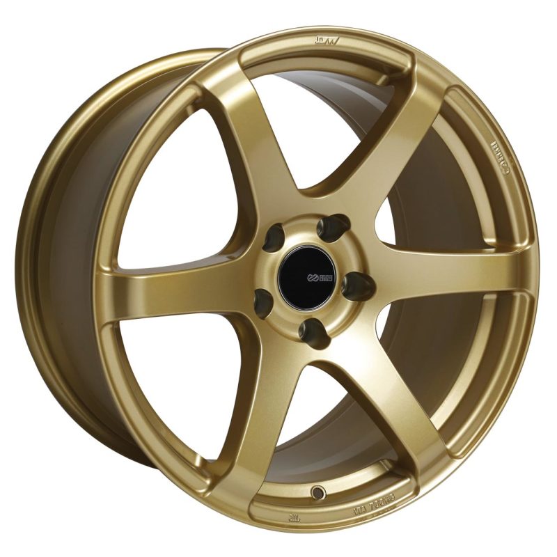 Enkei Enkei T6S 17x8 45mm Offset 5x100 Bolt Pattern 72.6 Bore Gold Wheel - Front View