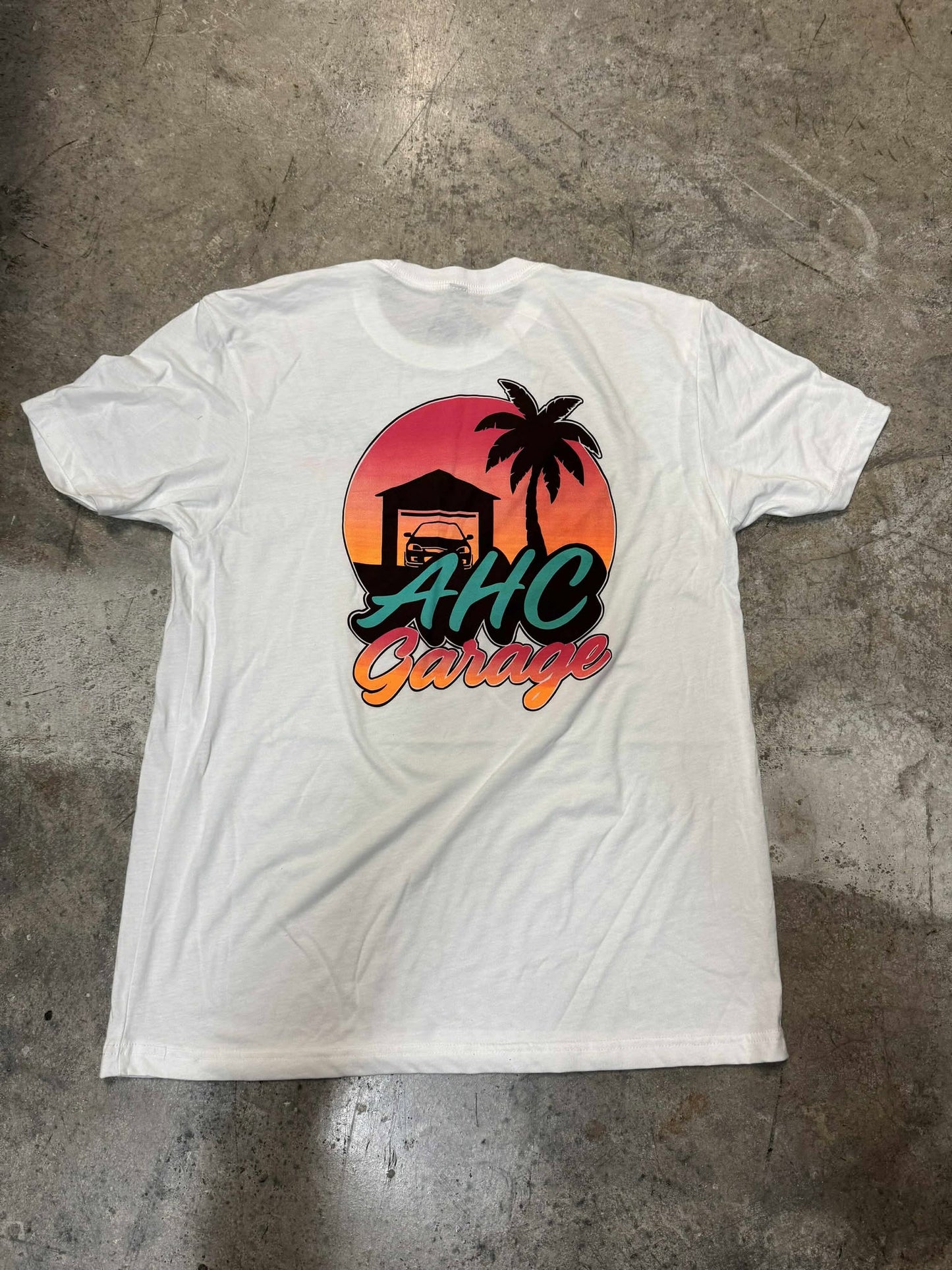 AHC Garage “Never Ending Summer” edition t-shirt White Rear Logo