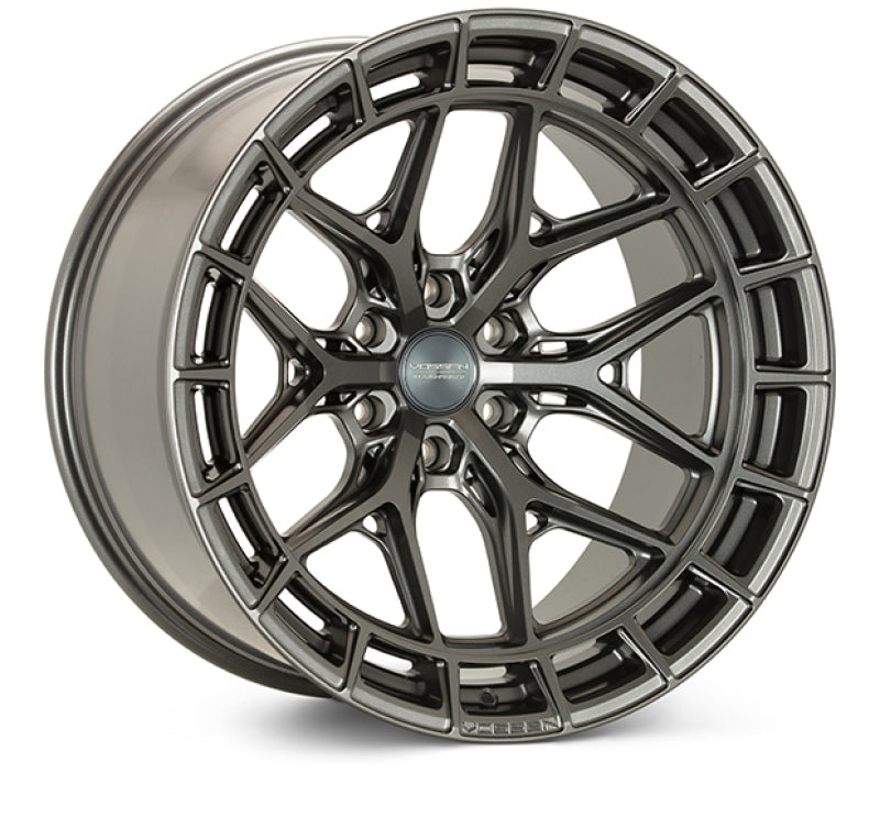 Vossen Vossen HFX-1 17x9 / 6x139.7 / ETO / 106.1 CB / Super Deep - Matte Gunmetal Wheel - Front View