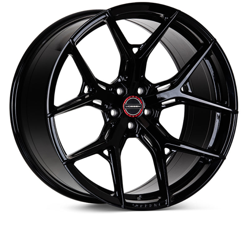 Vossen Vossen HF-5 20x9 / 5x120 / ET35 / Flat Face / 72.56 - Gloss Black Wheel - Front View