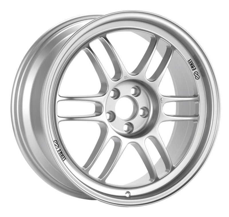 Enkei Enkei RPF1 16x7 4x100 35mm Offset 73mm Bore Silver Wheel 02-06 Mini / Honda 4-Lug - Front View
