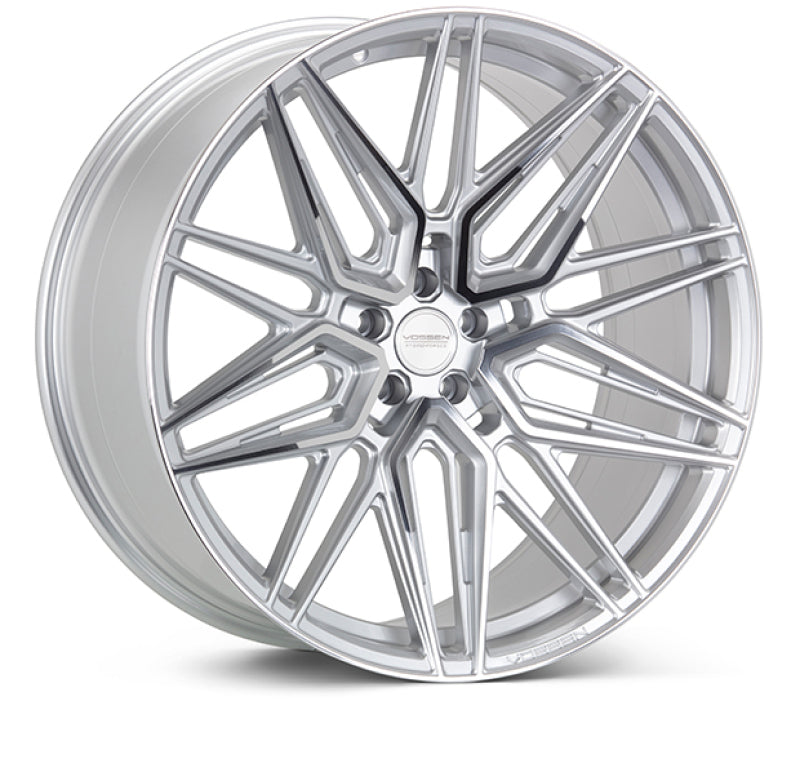 Vossen Vossen HF-7 20x9 / 5x120 / ET35 / Flat Face / 72.56 - Silver Polished Wheel - Front View