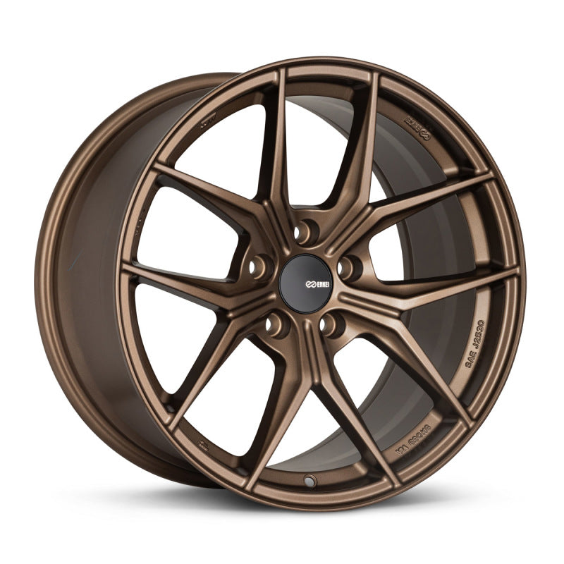 Enkei Enkei TSR-X 18x9.5 38mm Offset 5x114.3 BP Gloss Bronze Wheel - Front View