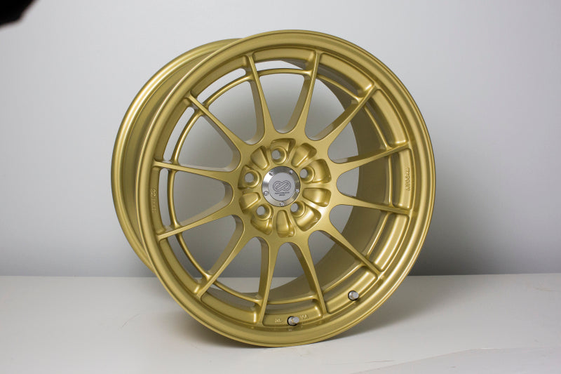 Enkei Enkei NT03+M 18x9.5 5x100 40mm Offset Gold Wheel - Front View