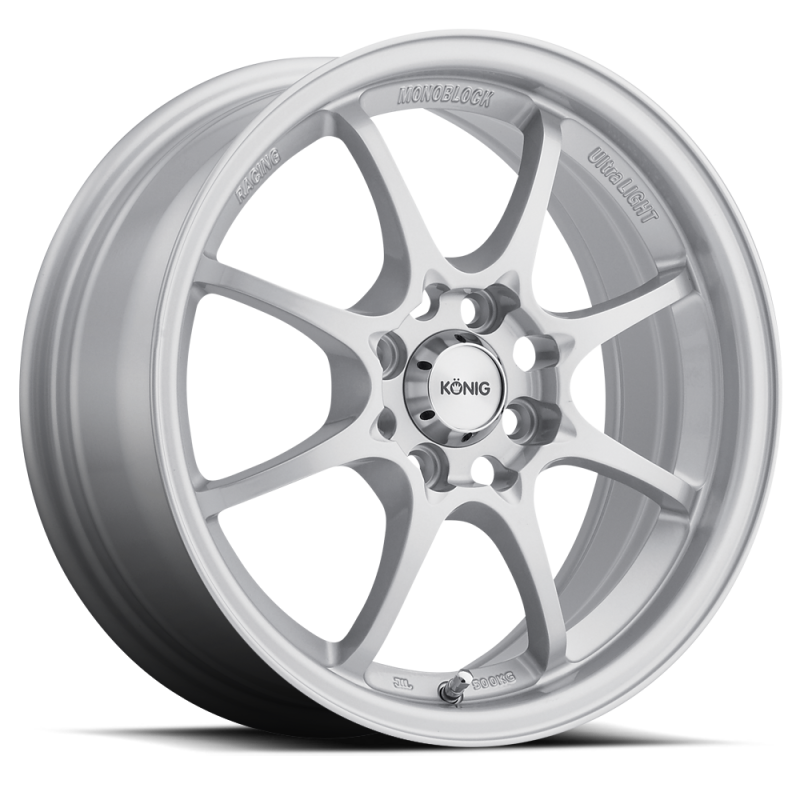 Konig Konig Helium 15x6.5 4x100 ET40 Silver - Front View