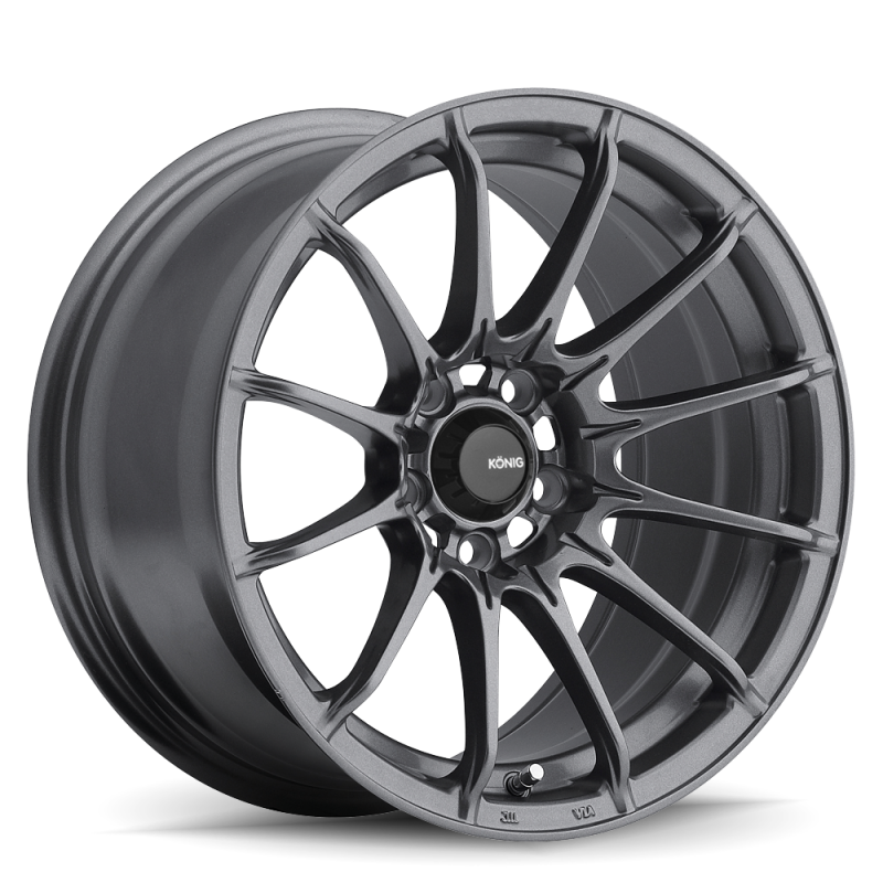 Konig Konig Dial In 15x9 4x100 ET35 Matte Grey - Front View