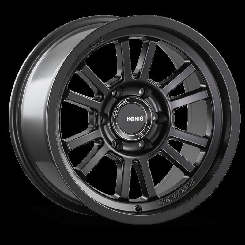 Konig Konig HT1 17X8.5 6X139.7 ET-6 6X139.7 Matte Black - Front View