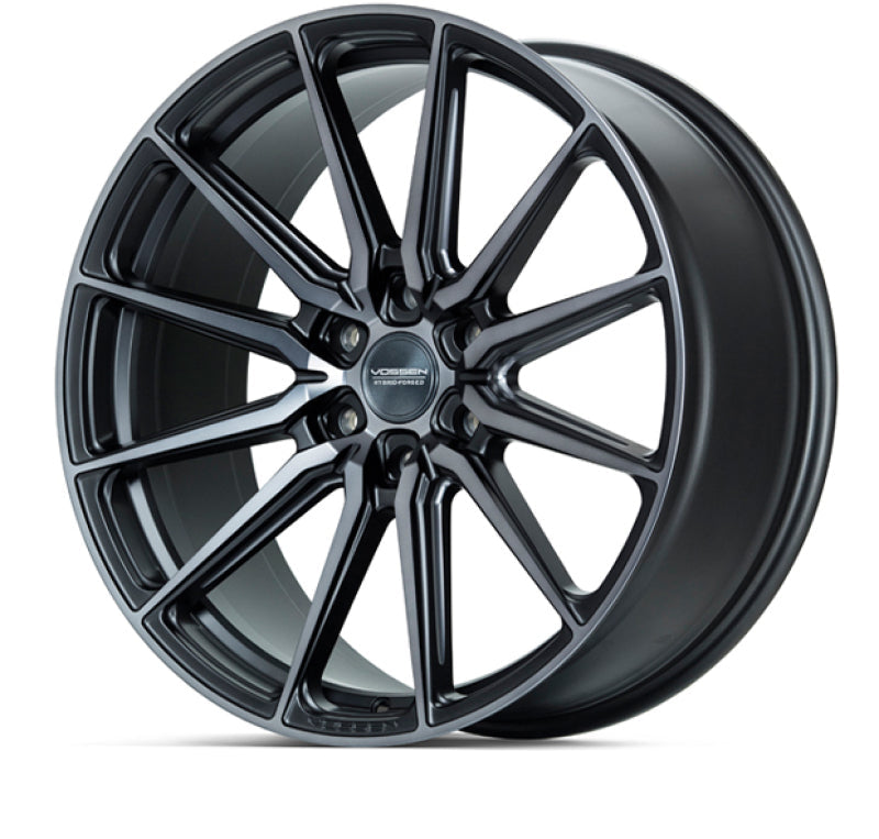 Vossen Vossen HF6-1 24x10 / 6x135 / ET25 / Deep Face / 87.1 - Tinted Matte Gunmetal Wheel - Front View