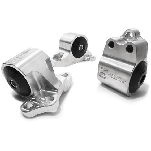 Innovative 92-95 Civic B/D Series Silver Aluminum Motor Mounts 60A Bushings (3 Bolt)