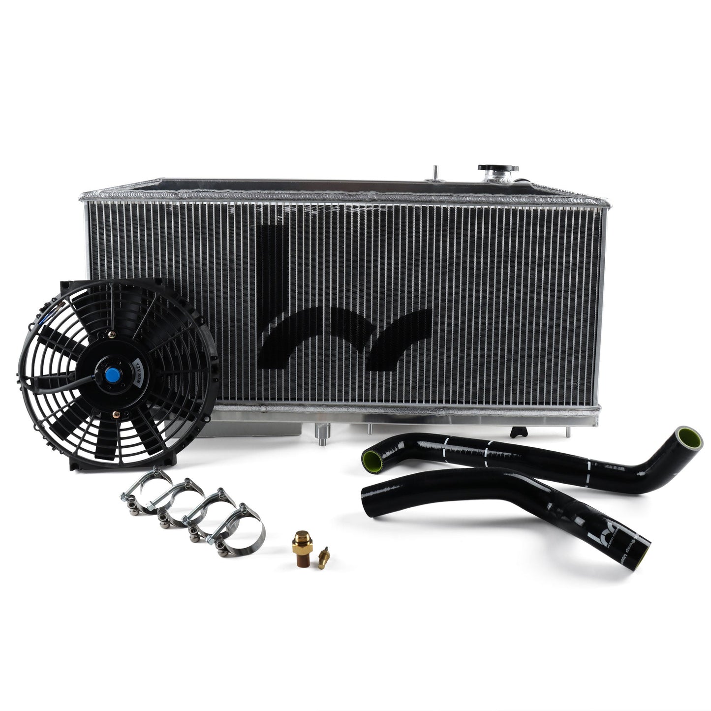 Hybrid Racing Hybrid Racing K-Swap Cooling Package Full-Size Rad (EG & DelSol K20A/A2/A3/Z1) - Front View