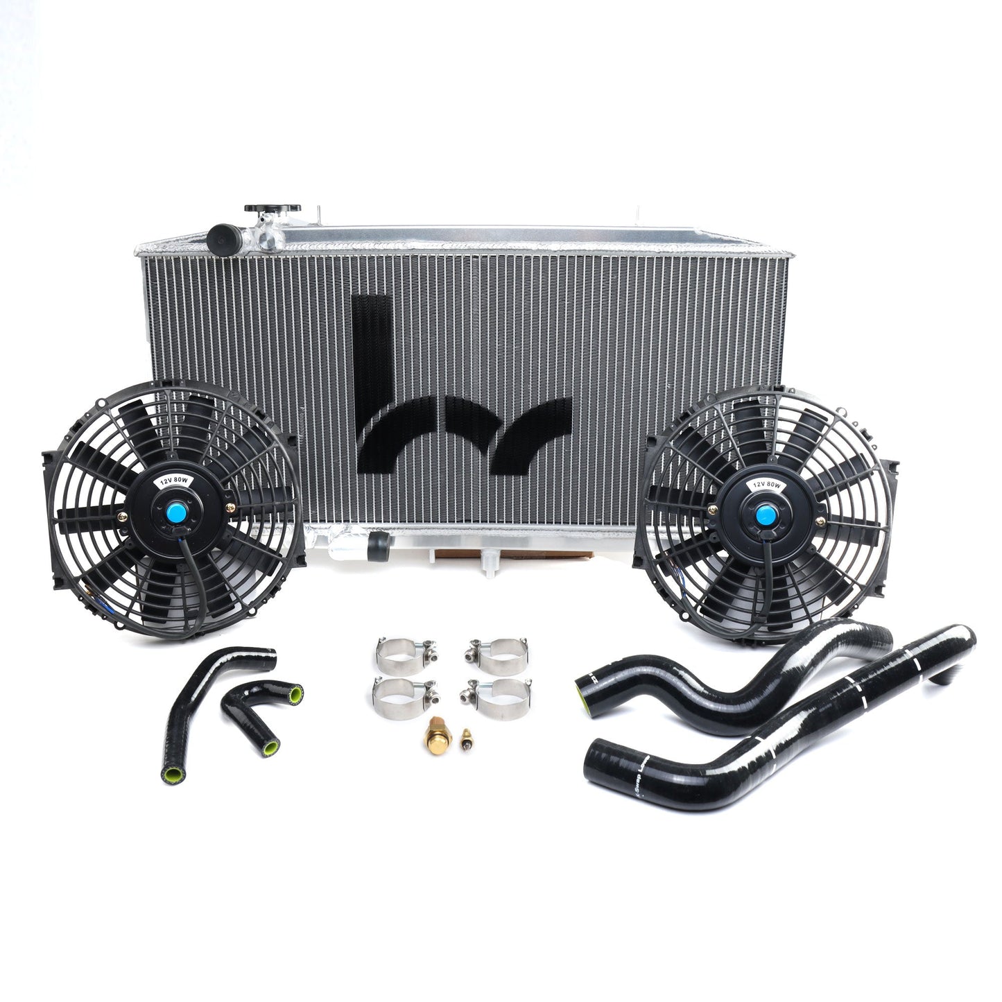 Hybrid Racing Hybrid Racing K-Swap Cooling Package Full-Size Rad (DC Integra K20Z3/K24) - Front View