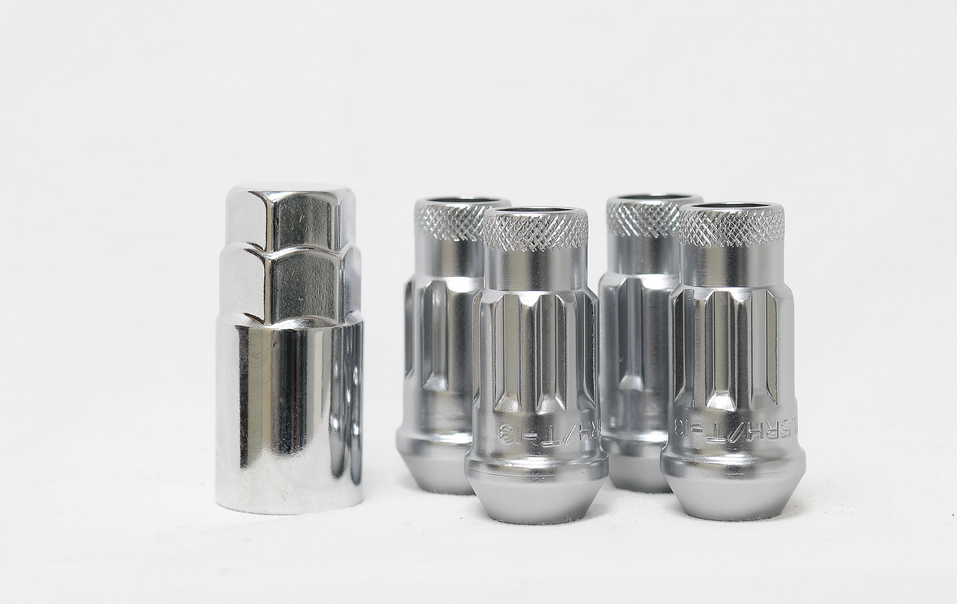 Wheel Mate Wheel Mate Monster Locking Lug Nuts Set of 4 - Chrome M14x1.5 - Front View