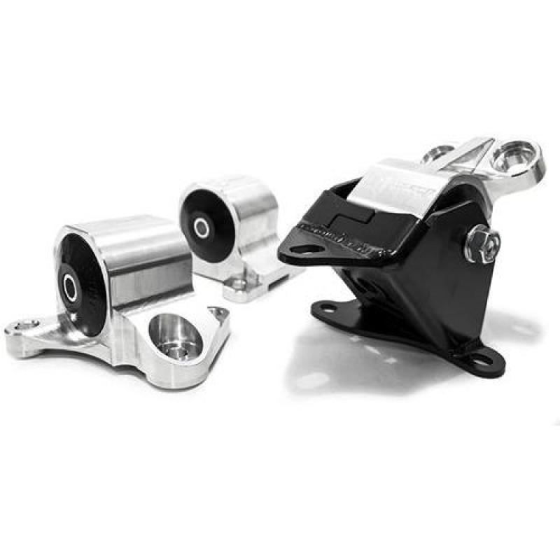 Innovative 96-00 Civic B/D Series Silver Aluminum Motor Mounts 95A Bushings (2 Bolt)