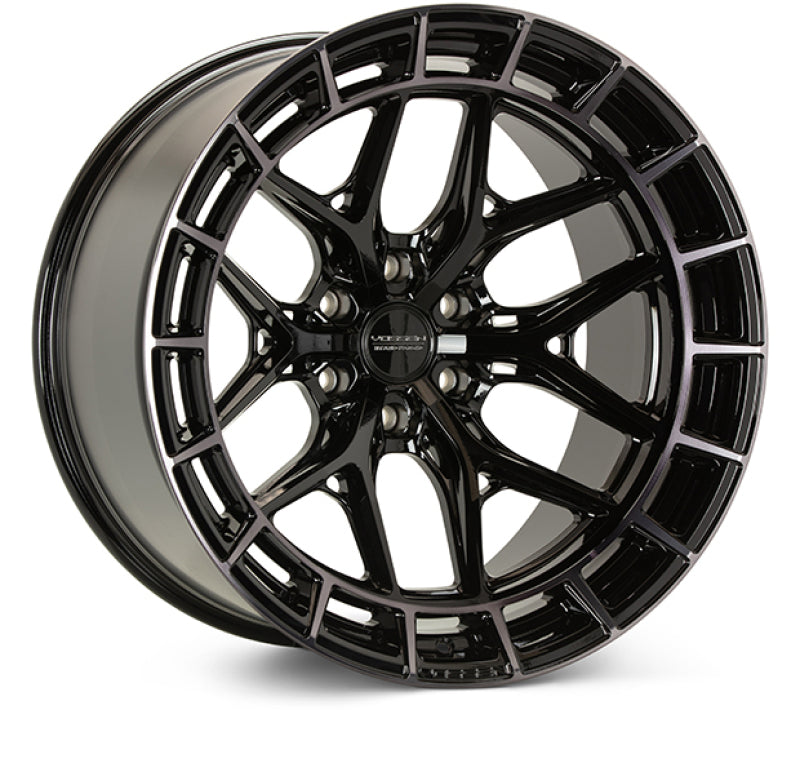 Vossen Vossen HFX-1 17x9 / 6x139.7 / ET0 / Deep / 106.1 CB - Tinted Gloss Black Wheel - Front View