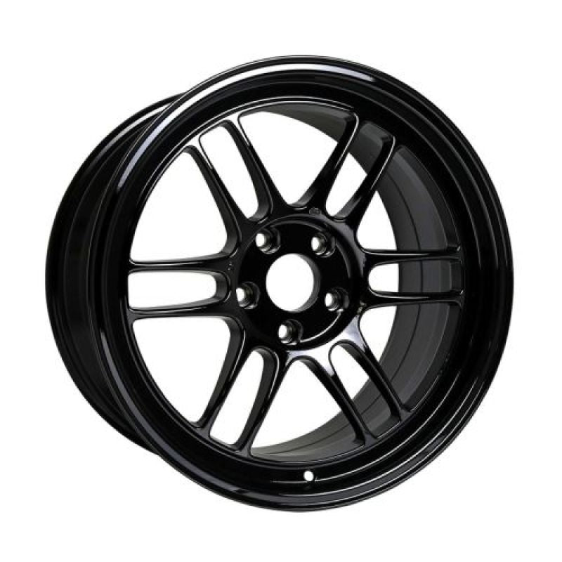 Enkei Enkei RPF1 18x9.5 5x114.3 15mm Offset 73mm Bore Gloss Black Wheel - Front View