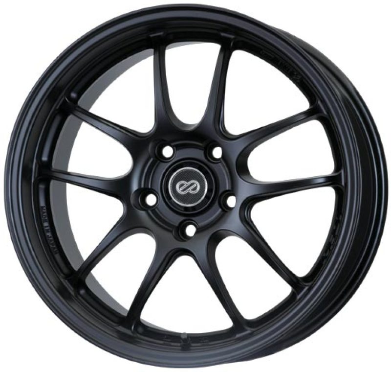 Enkei Enkei PF01 17x9 5x114.3 48mm Offset 75mm Bore Diameter Matte Black Wheel - Front View