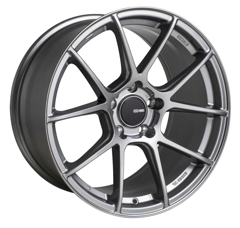 Enkei Enkei TS-V 18x8 5x114.3 35mm Offset 72.6mm Bore Storm Grey Wheel - Front View