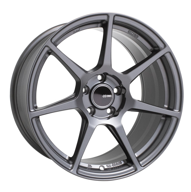 Enkei Enkei TFR 18x8.5 5x114.3 38mm Offset 72.6 Bore Diameter Matte Gunmetal Wheel - Front View