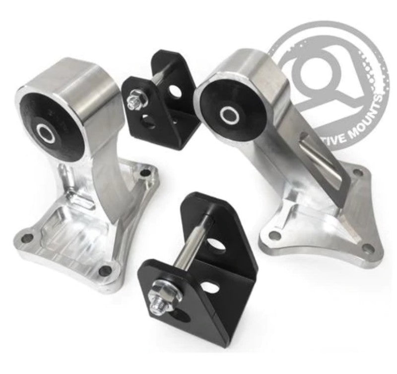 Innovative 00-09 Honda S2000 F-Series Silver Aluminum Engine Mounts 75A Bushings (NoTrans Mount)