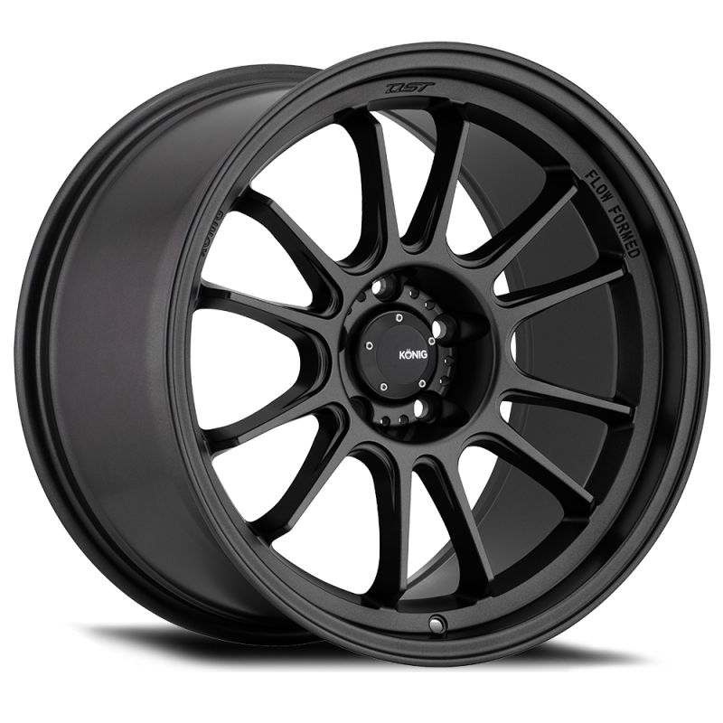 Konig Konig Hypergram 18x10.5 5x114.3 ET25 Matte Black - Front View