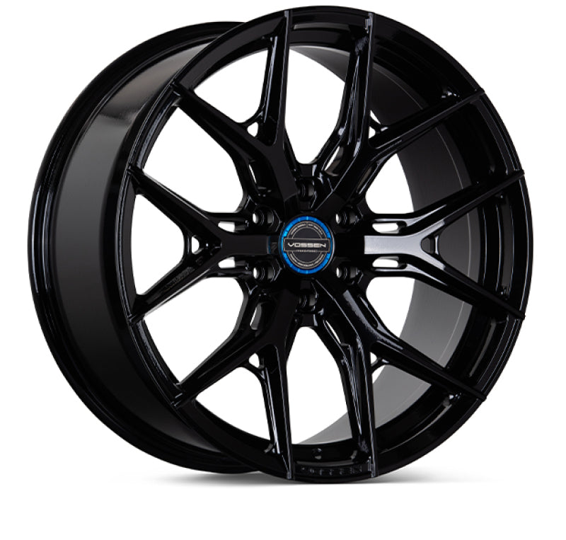 Vossen Vossen HF6-4 20x9.5 / 6x139.7 / ET15 / Deep Face / 106.1 - Gloss Black Wheel - Front View