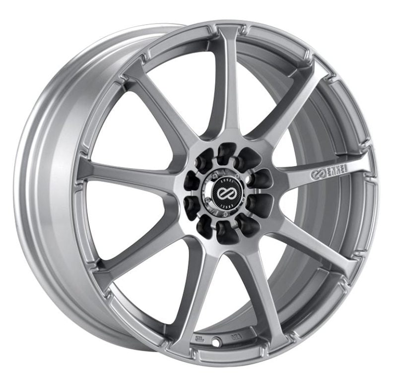 Enkei Enkei EDR9 17x7 5x100/114.3 45mm offset 72.6 Bore Diameter Silver Wheel - Front View